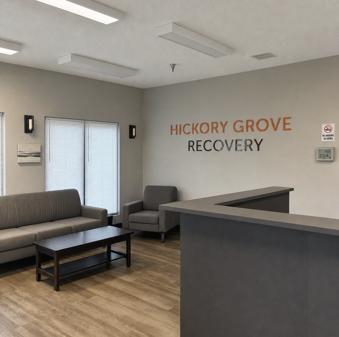 Lobby at Hickory Grove Recovery in Morrilton, Arkansas