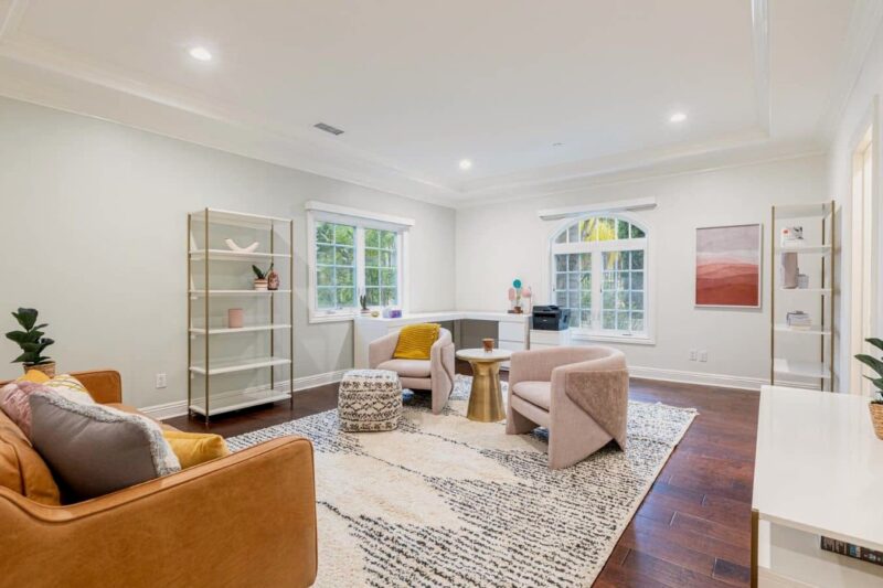 Living room at a Newport Academy Southern California residential campus