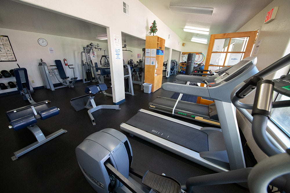 Gym at The Meadows inpatient campus in Wickenburg, Arizona