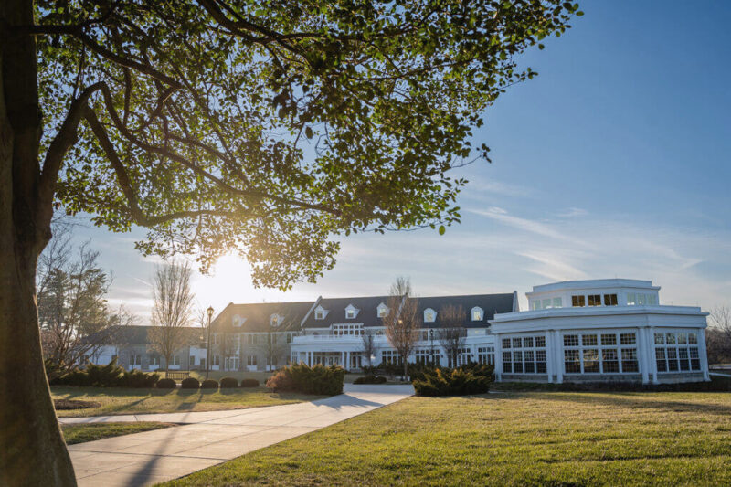 Main-campus building and lawn at Ashley Addiction Treatment in Havre de Grace, Maryland