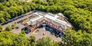 Aerial view of Bedrock Recovery Center in Canton, Massachusetts