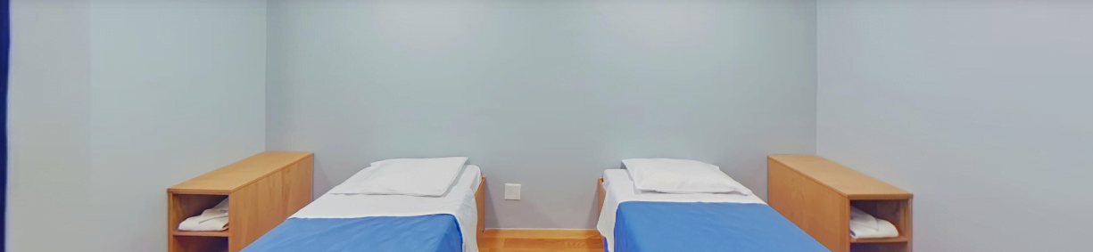 Patient room at Pacific Grove Hospital in Riverside, California