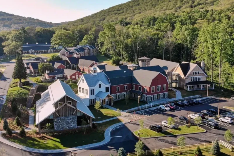 Exterior of High Watch Recovery Center in Kent, Connecticut