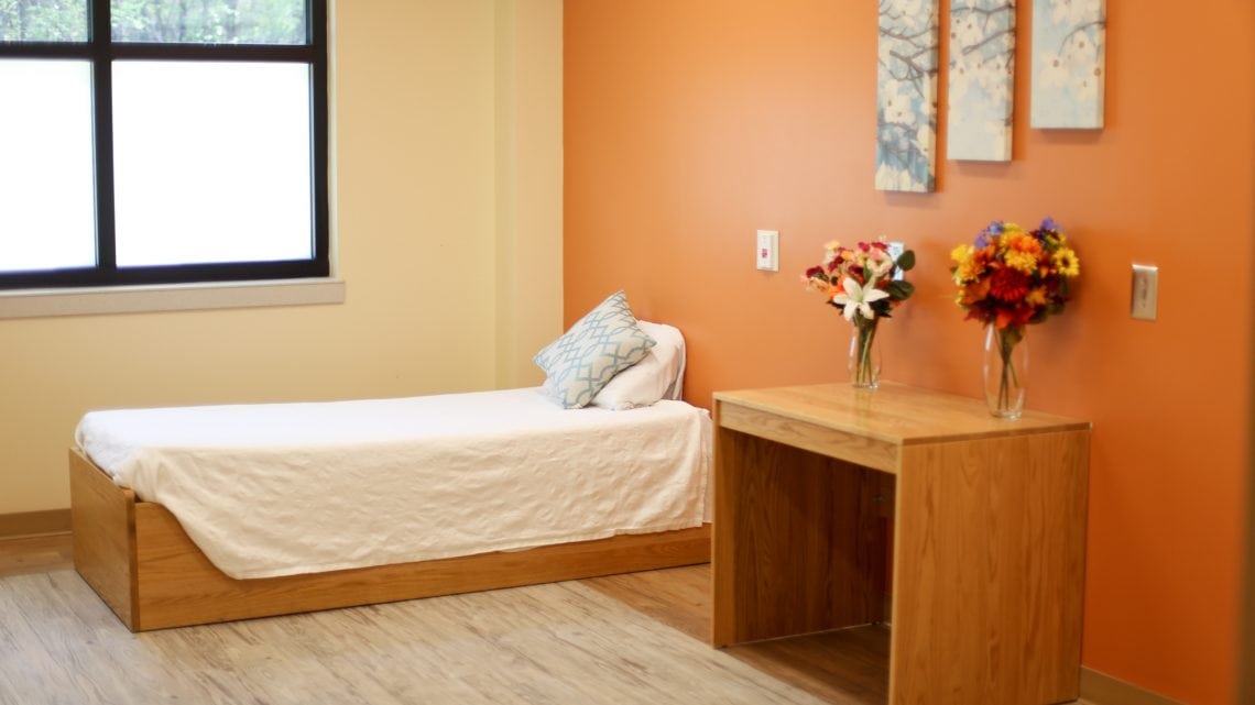 Anchor Hospital adolescent inpatient room