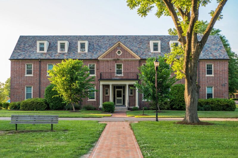 Brick campus building at The Barry Robinson Center in Norfolk, Virginia
