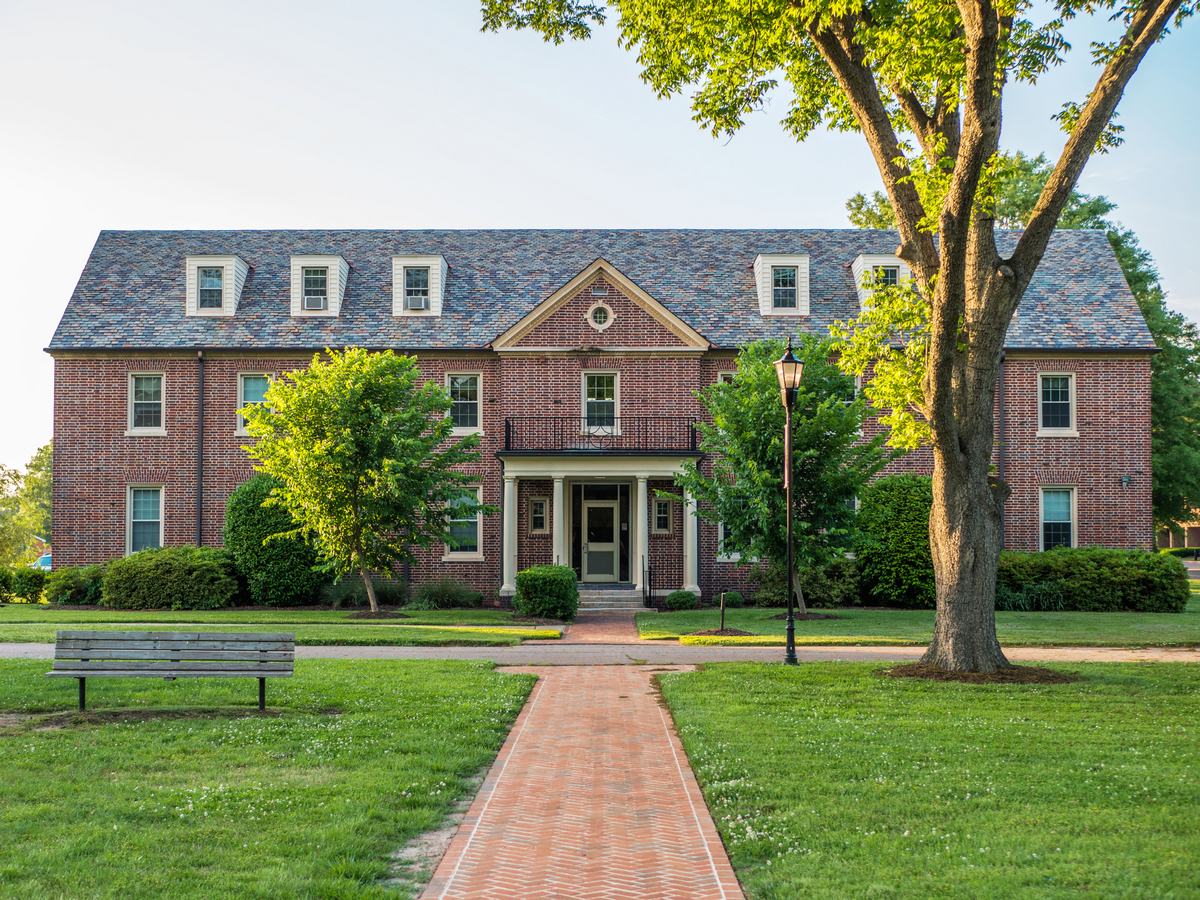 Brick campus building at The Barry Robinson Center in Norfolk, Virginia