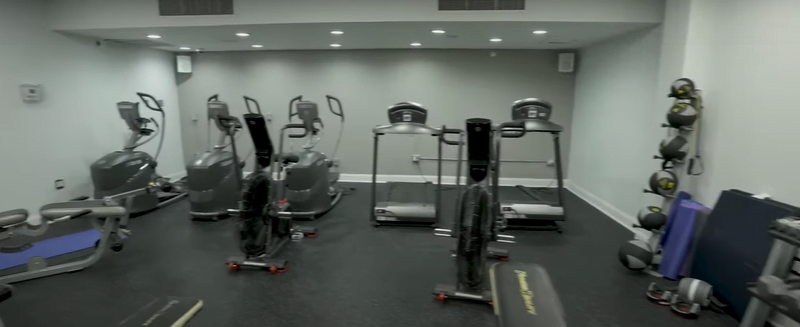 Fitness room at DreamLife Recovery in Donegal, Pennsylvania