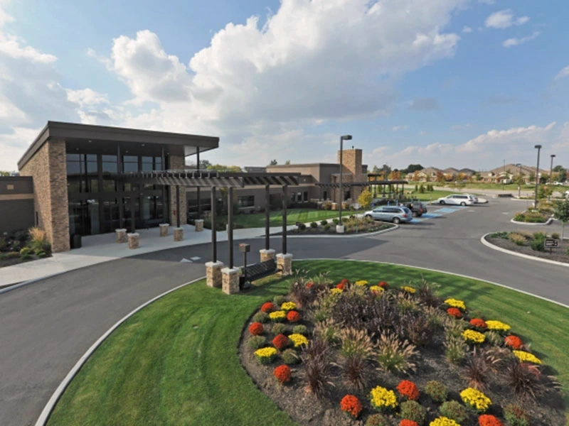 Exterior of Columbus Springs Dublin behavioral health hospital in Dublin, Ohio