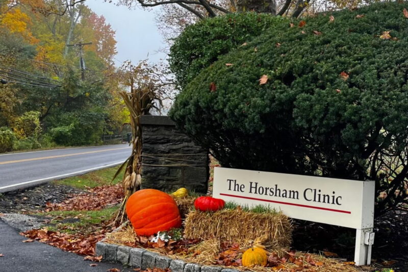 Entrance to The Horsham Clinic campus in Ambler, Pennsylvania