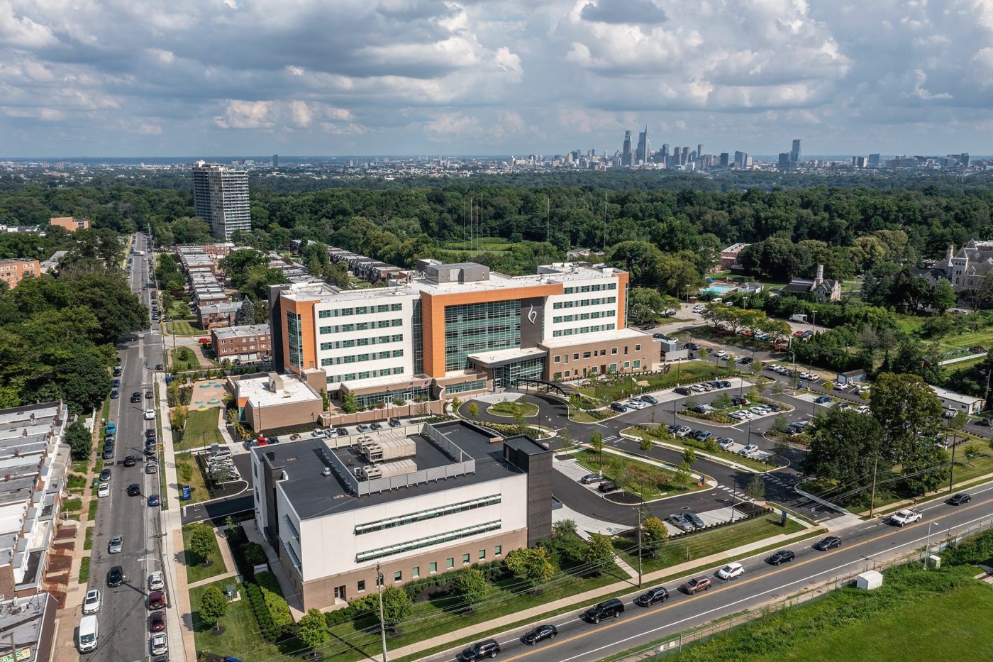 Aerial view of Belmont Behavioral Health System in Philadelphia, Pennsylvania