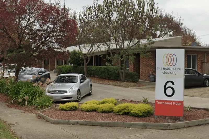 Front of the Hader Clinic Geelong facility