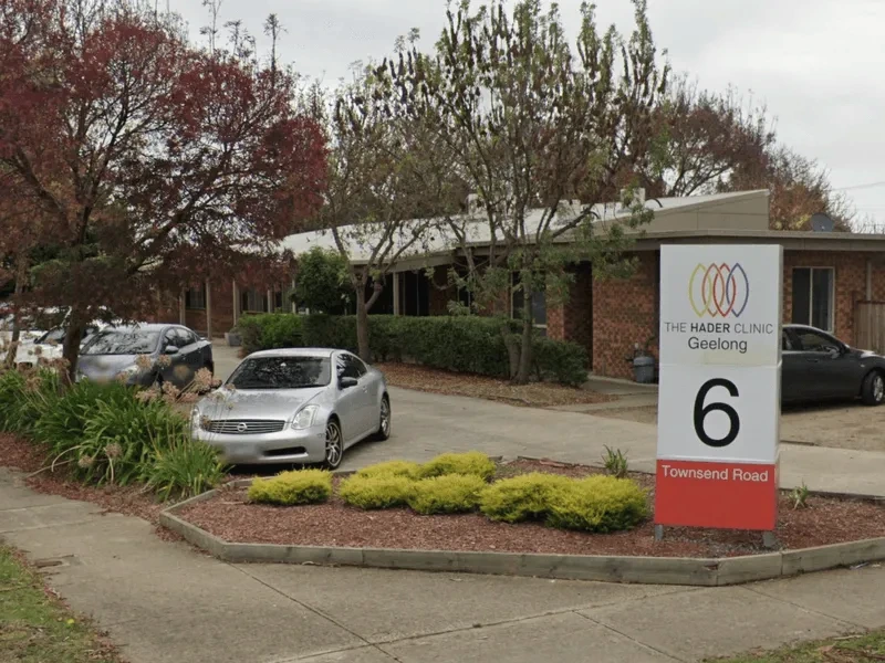Front of the Hader Clinic Geelong facility