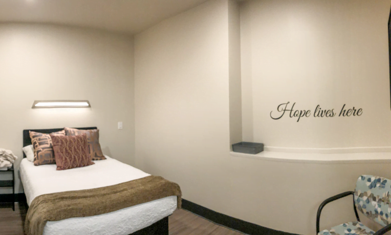 Private room at a Scottsdale Recovery Center residential property