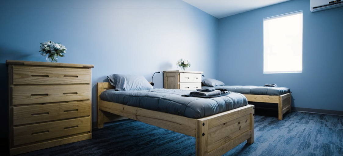 Shared bedroom at STR Silver Pines in Mahanoy City, Pennsylvania