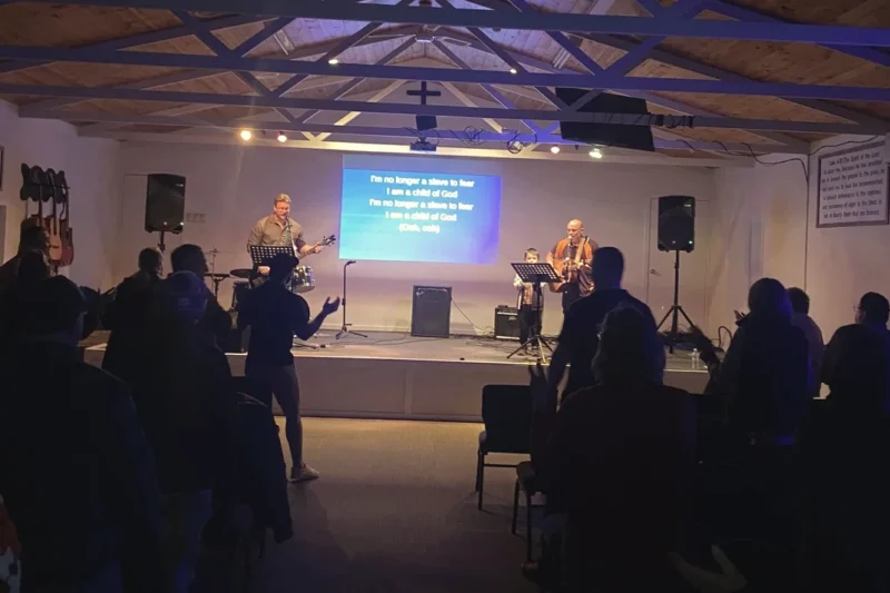 Chapel gathering at Teen Challenge Victoria’s Kyabram residential centre