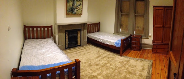 Shared bedroom inside the former Visible Recovery facility in Adelaide
