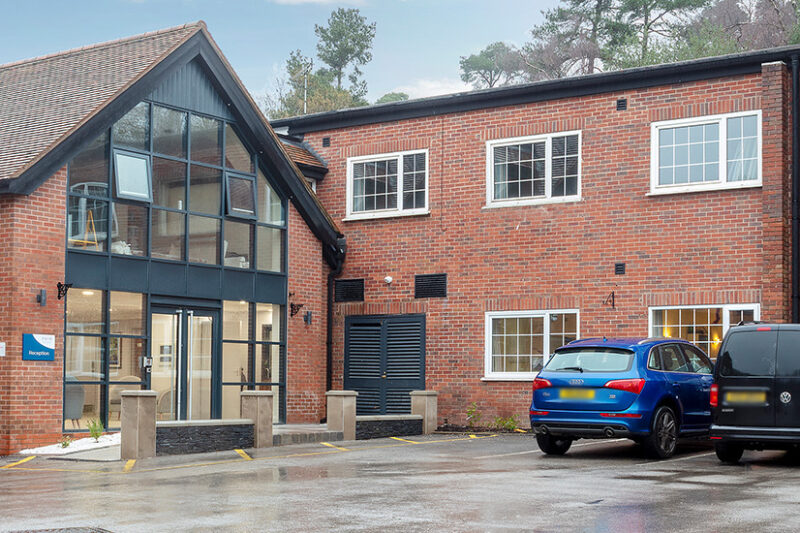 Entrance to Priory Hospital Barnt Green near Birmingham, England