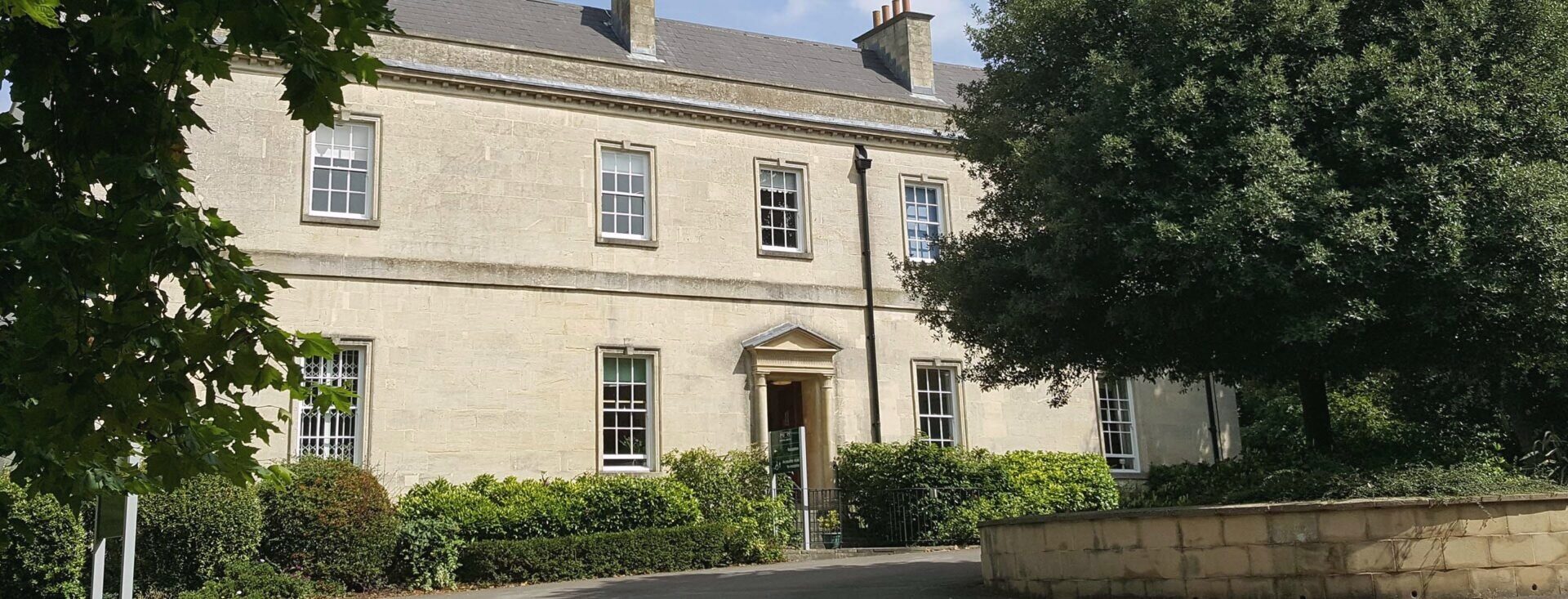 Entrance to Priory Hospital Bristol in England