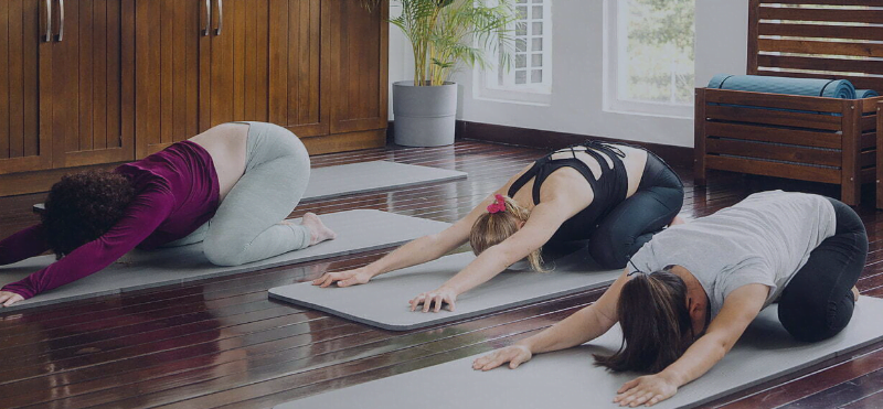 Yoga session at The Wave Clinic residential program