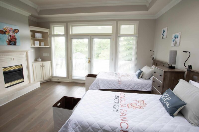 Shared bedroom at Magnolia Ranch Recovery in Pulaski, Tennessee
