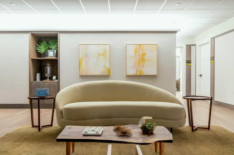 Lobby at Mountainside Chappaqua outpatient center