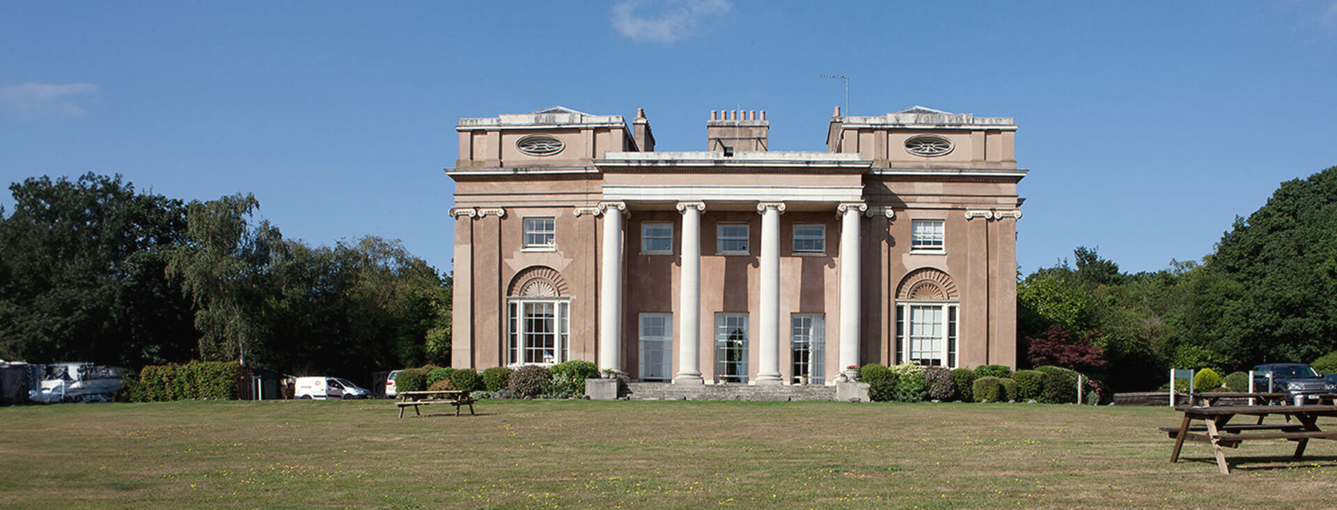 Front exterior of Priory Hospital North London in Southgate, England