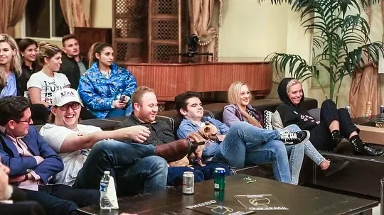 Community gathering during a real day at Transcend Recovery Community