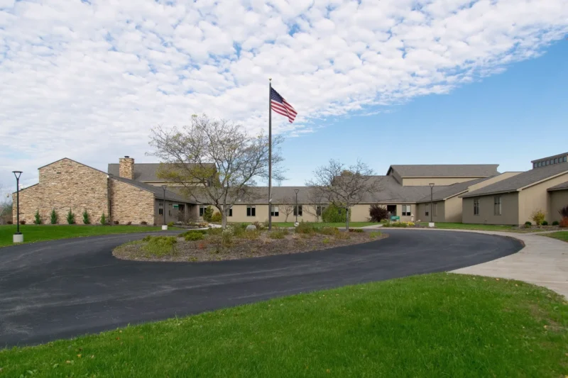 Campus entrance at Tully Hill Treatment and Recovery in Tully, New York