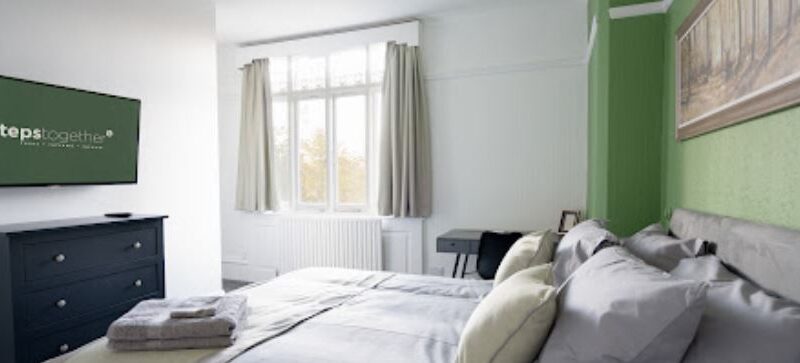 Bedroom at Elizabeth House, part of Steps Together