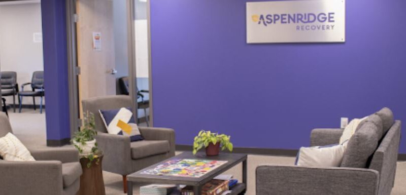 Waiting room at AspenRidge Recovery in Lakewood