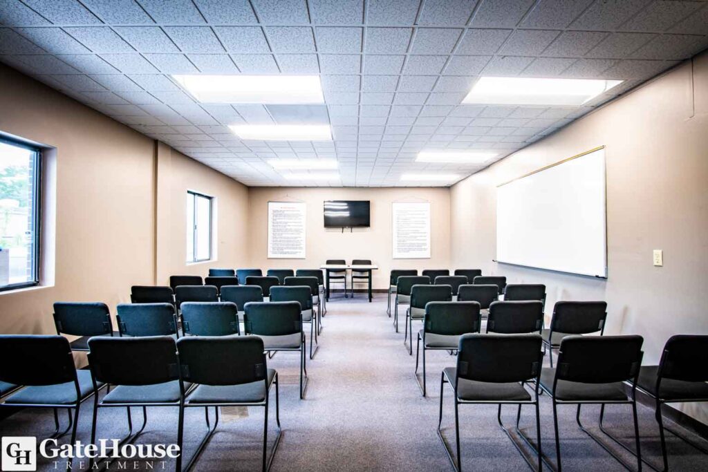 Classroom at GateHouse Treatment's Nashua, New Hampshire facility
