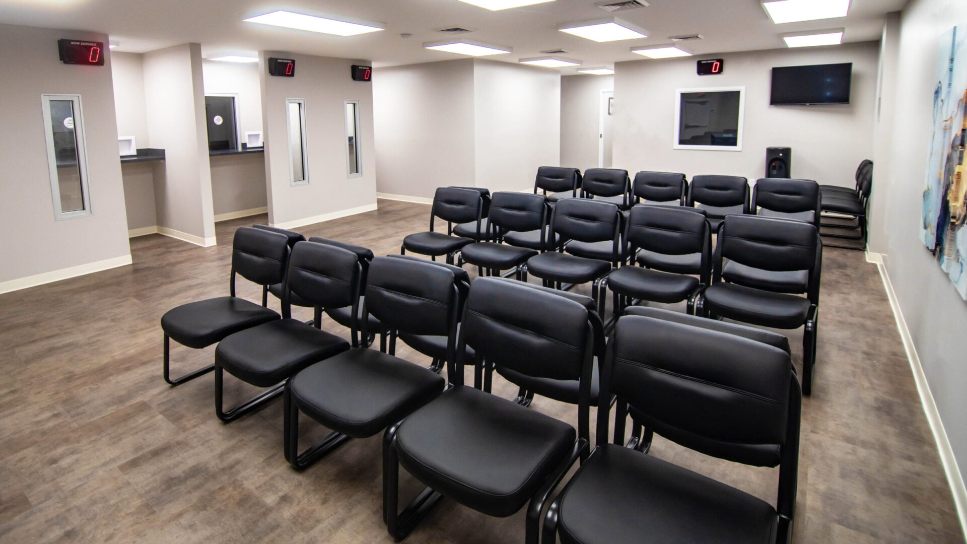 Waiting room at Pyramid Healthcare in Asheville