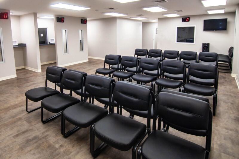 Waiting room at Pyramid Healthcare in Asheville