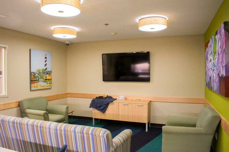 Lobby at Stepping Stone Center for Recovery in Jacksonville, Florida