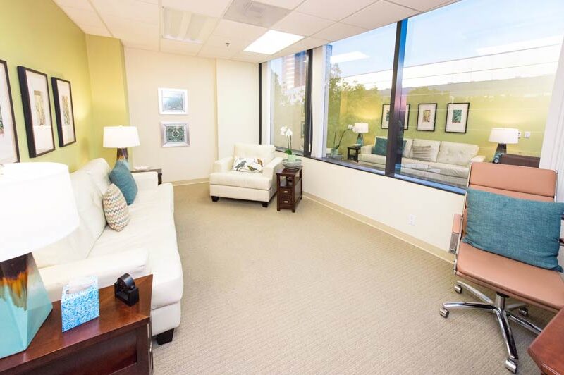 Private therapy office at True Life Center in San Diego