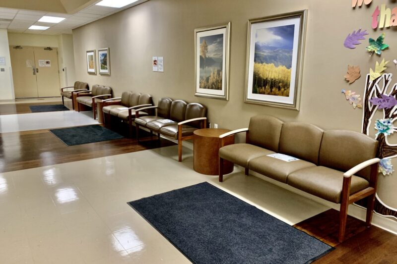 Lobby at Centennial Peaks Hospital