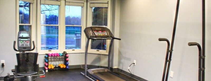 Fitness room at The Woods at Parkside