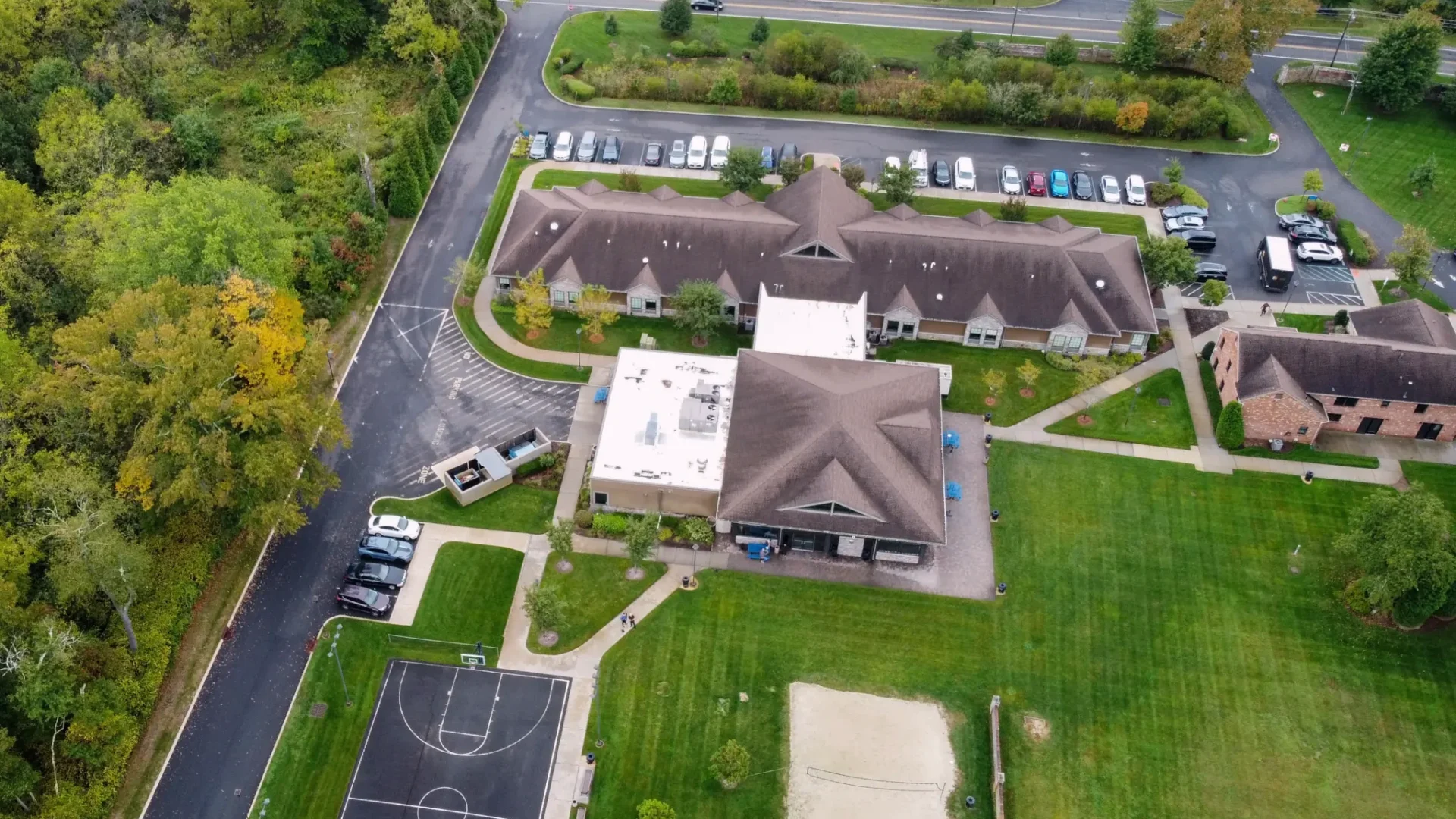 Aerial view of the Pinelands Recovery Center of Medford campus in New Jersey