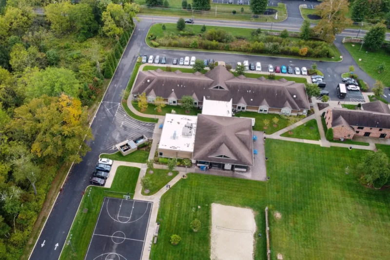 Aerial view of the Pinelands Recovery Center of Medford campus in New Jersey