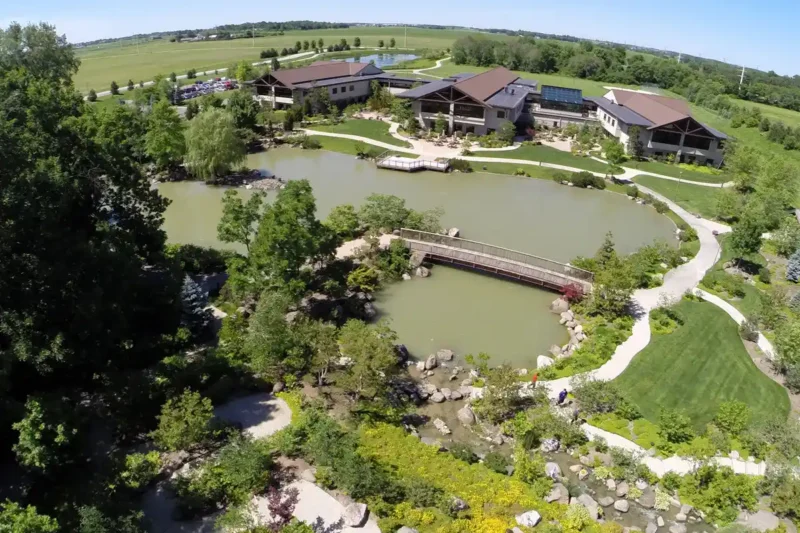Aerial view of Rosecrance Griffin Williamson Campus in Rockford, Illinois