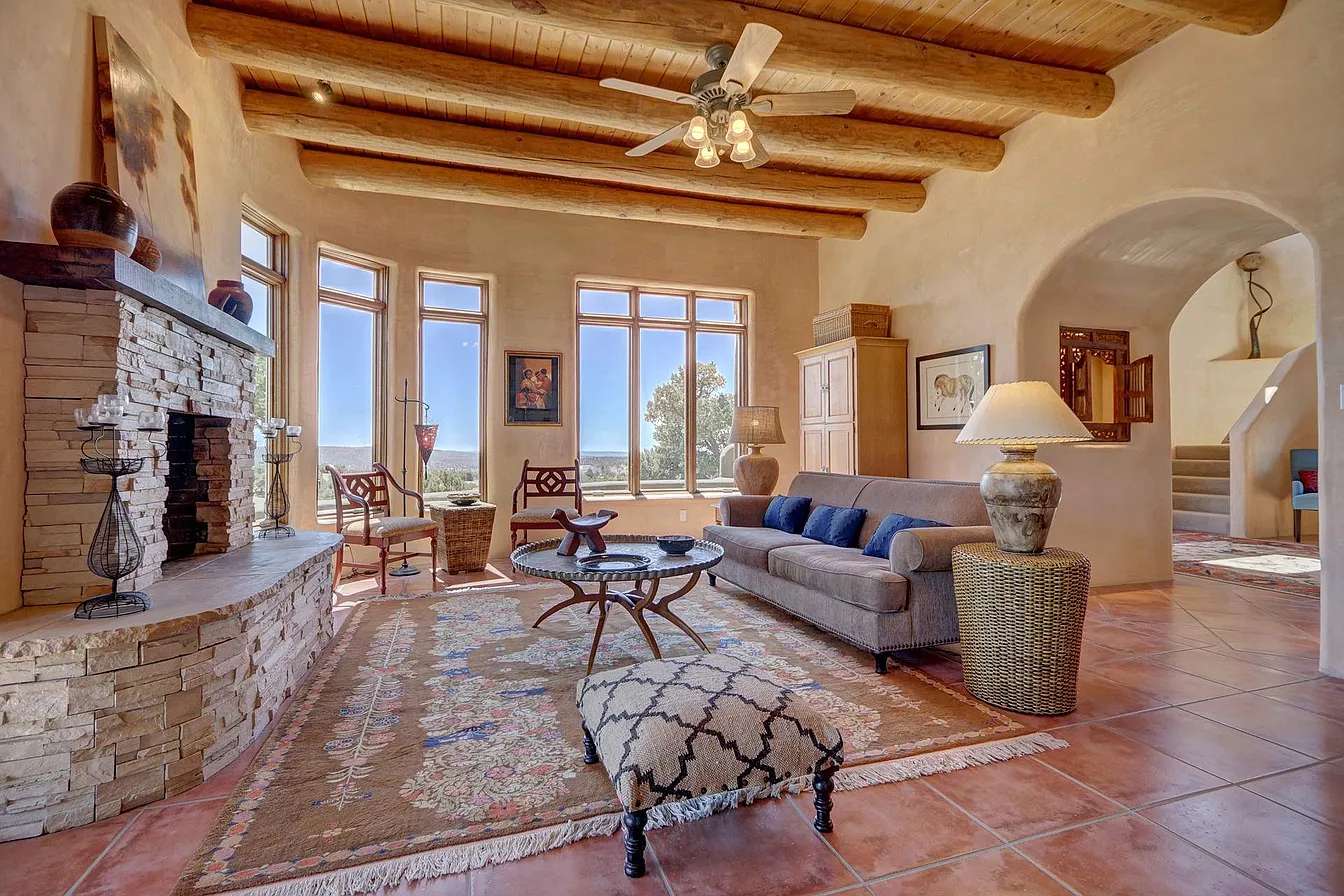 Living room at Shadow Mountain Recovery Santa Fe