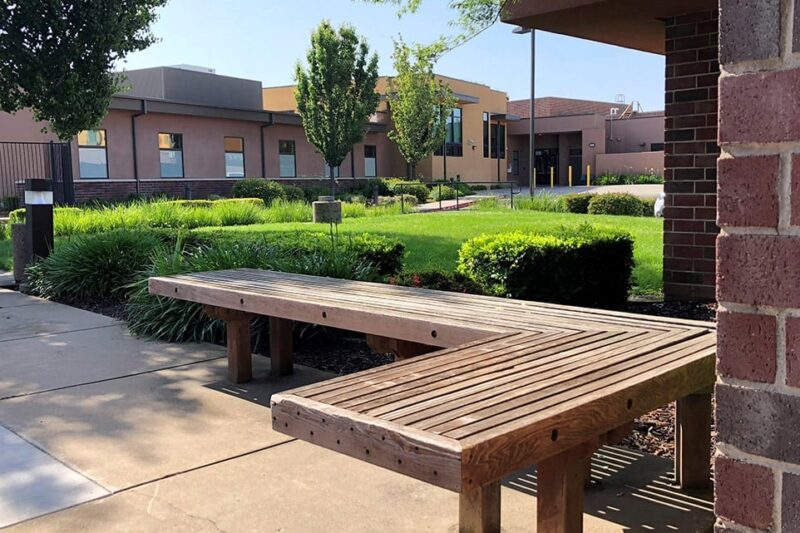 Exterior grounds at Sierra Vista Hospital in Sacramento, California