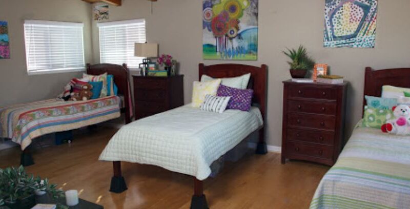 Shared bedroom at an Asana Recovery sober living home in Orange County