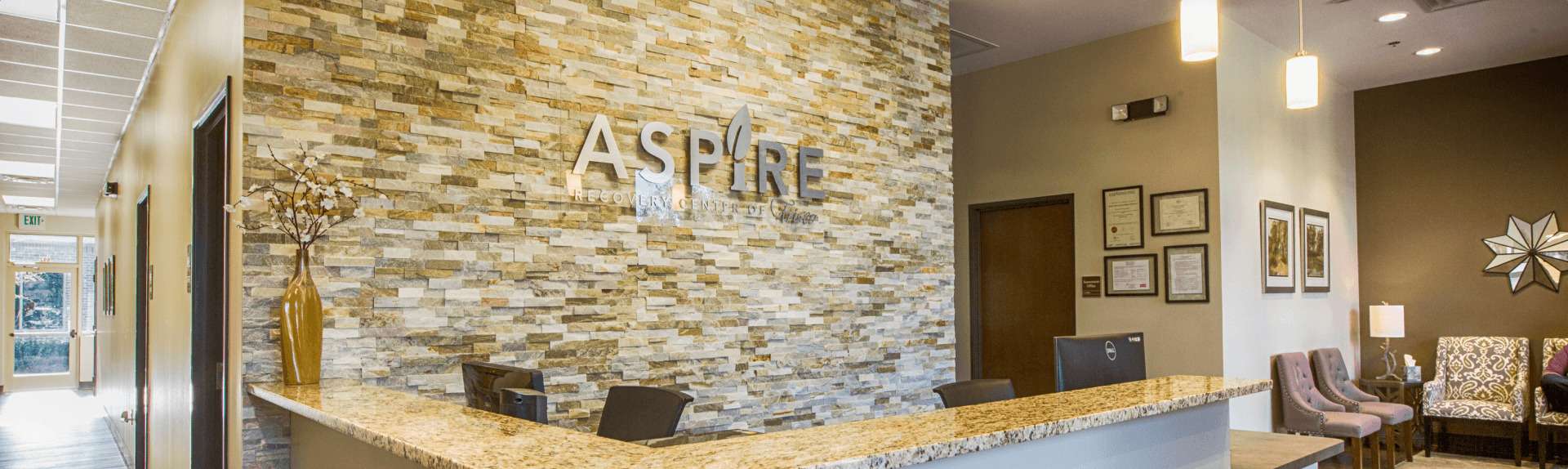 Front desk at Aspire Recovery Center of Frisco