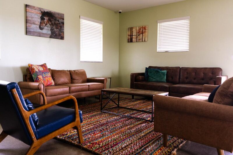 Living room at Harmony Hills in Altoona, Florida