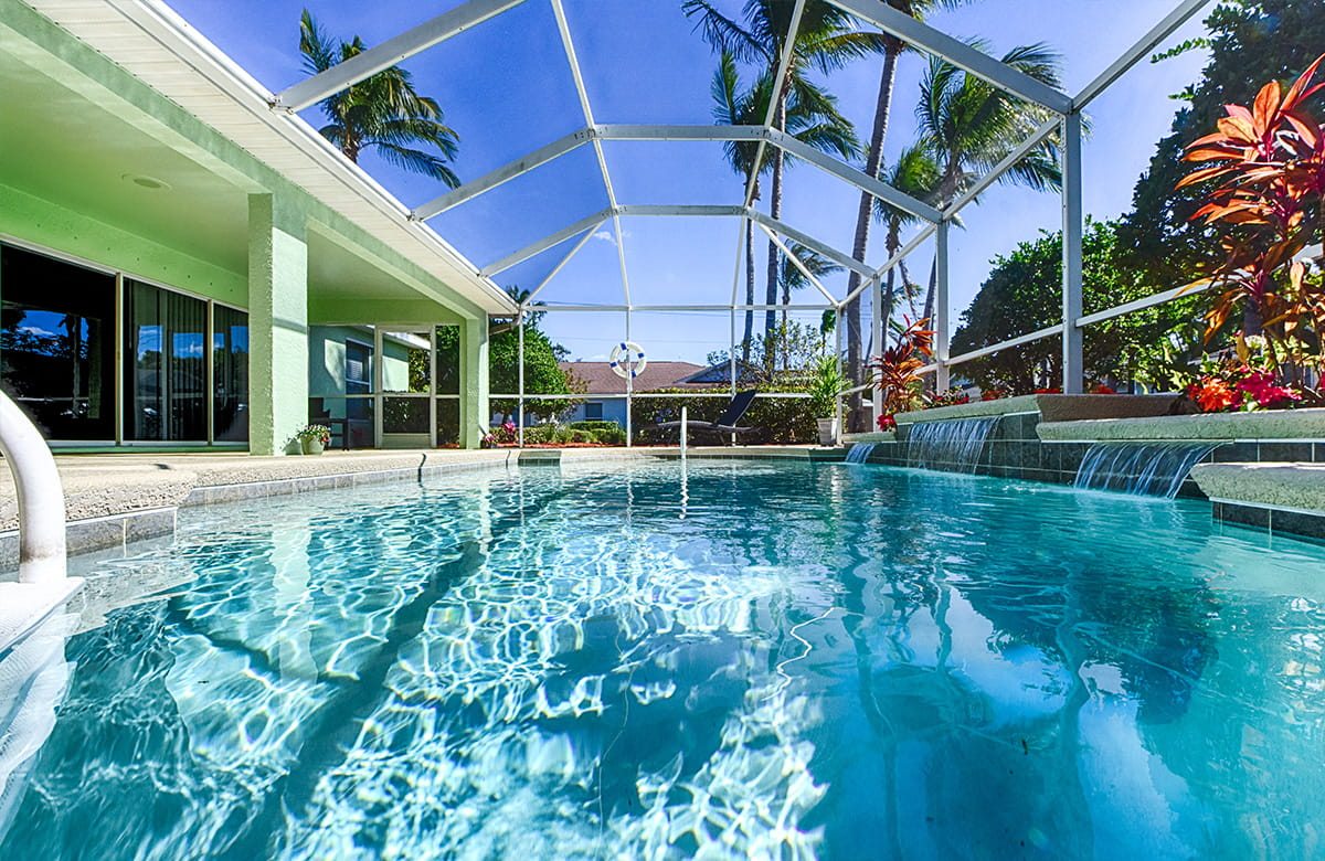 Swimming pool at the WhiteSands Treatment Fort Myers campus