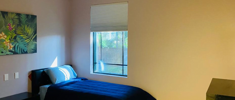 Client bedroom at Aloha Detox