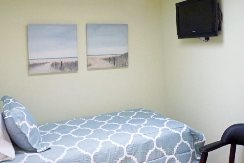 Patient bedroom at Harbor of Grace Recovery in Havre de Grace, Maryland