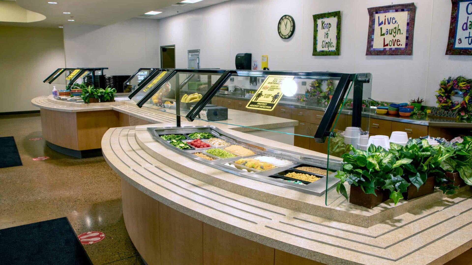 Dining room at Serenity Lane's Coburg residential campus in Oregon
