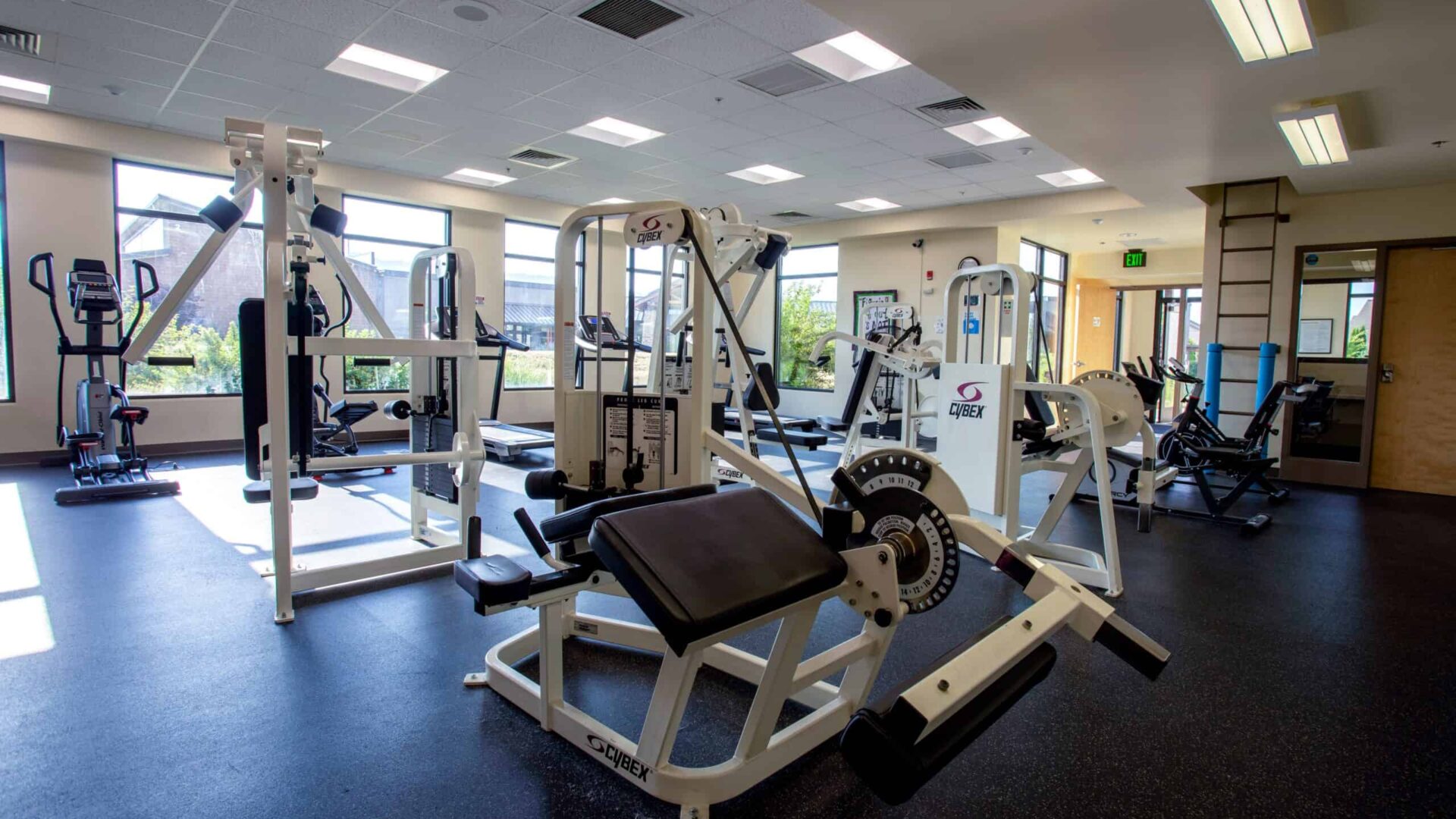 Gymnasium at Serenity Lane's Coburg residential campus in Oregon